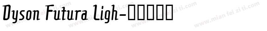 Dyson Futura Ligh字体转换